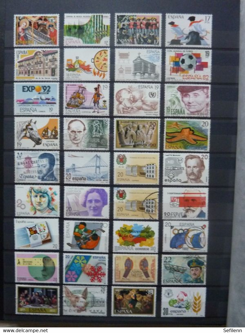 Spain/Espana with stamps and M/Sheets in binder