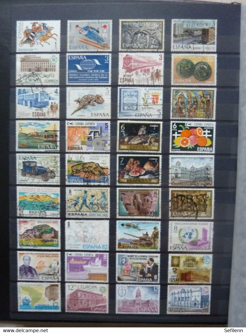 Spain/Espana with stamps and M/Sheets in binder