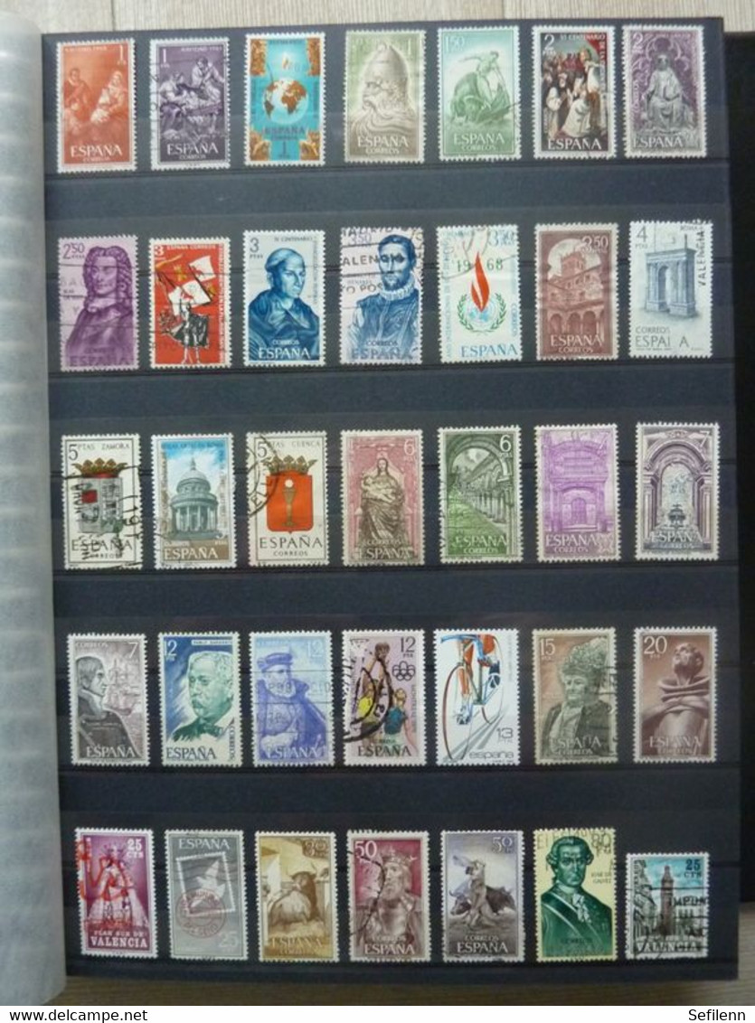 Spain/Espana with stamps and M/Sheets in binder