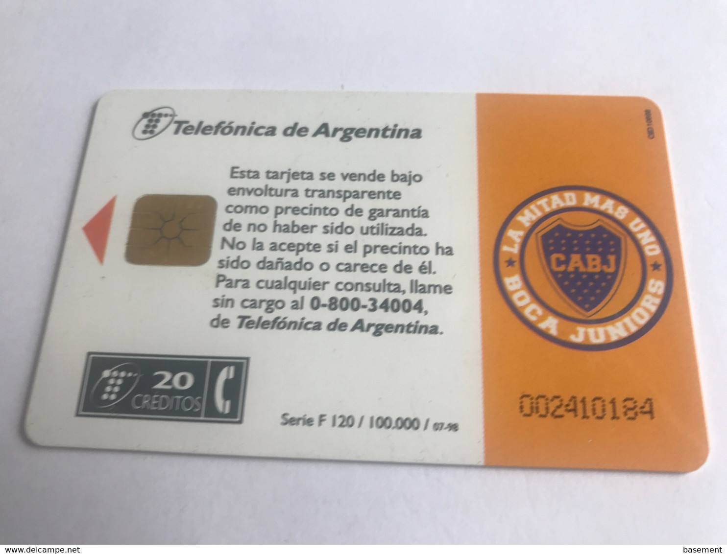 17:763 - Argentina Chip Boca - Argentinien