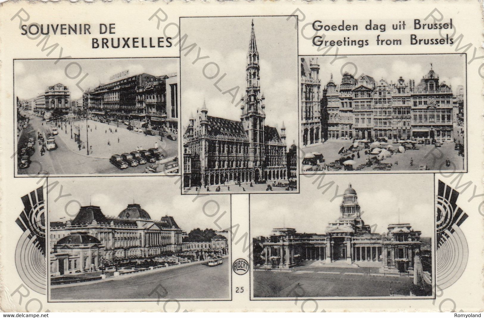 CARTOLINA  SOUVENIR DE BRUXELLES,BELGIO,BOLLO STACCATO,VIAGGIATA 1962 - Lotes Y Colecciones