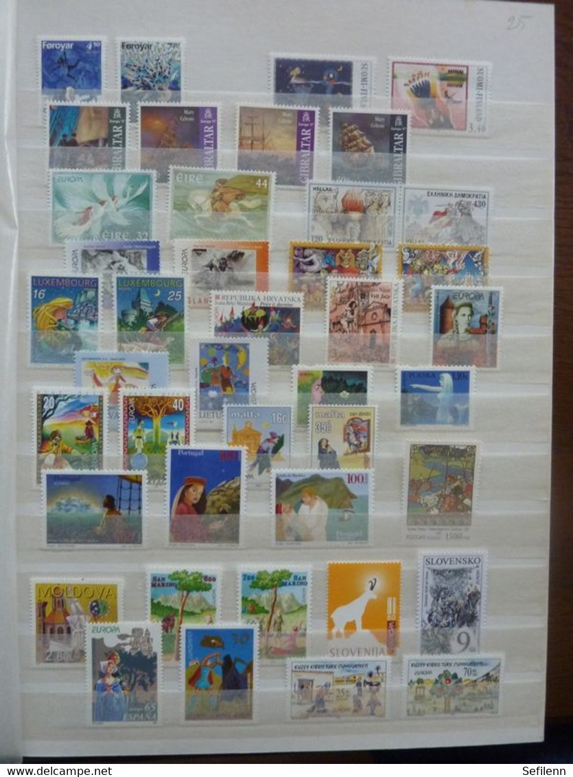 European countries/various countries many stamps in 4 stockbooks...HIGH CATALOGUE VALUE!!