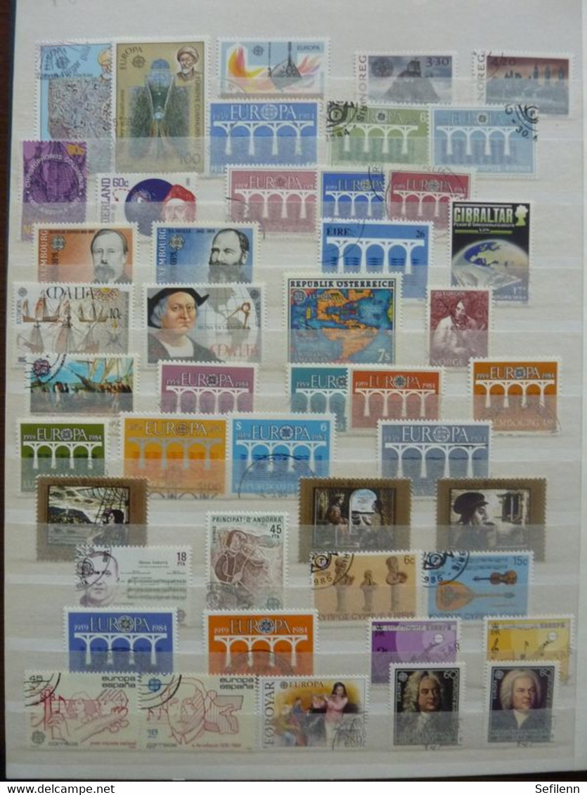 European countries/various countries many stamps in 4 stockbooks...HIGH CATALOGUE VALUE!!