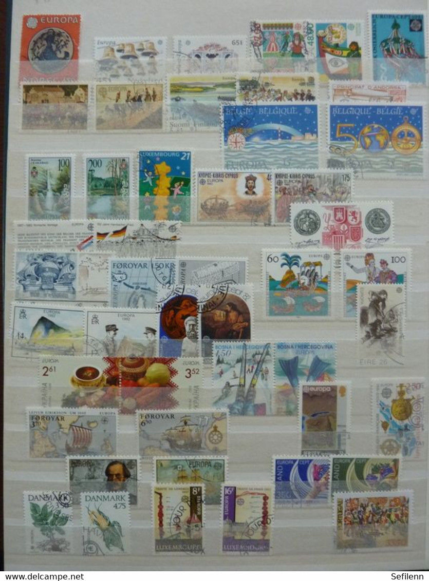 European countries/various countries many stamps in 4 stockbooks...HIGH CATALOGUE VALUE!!