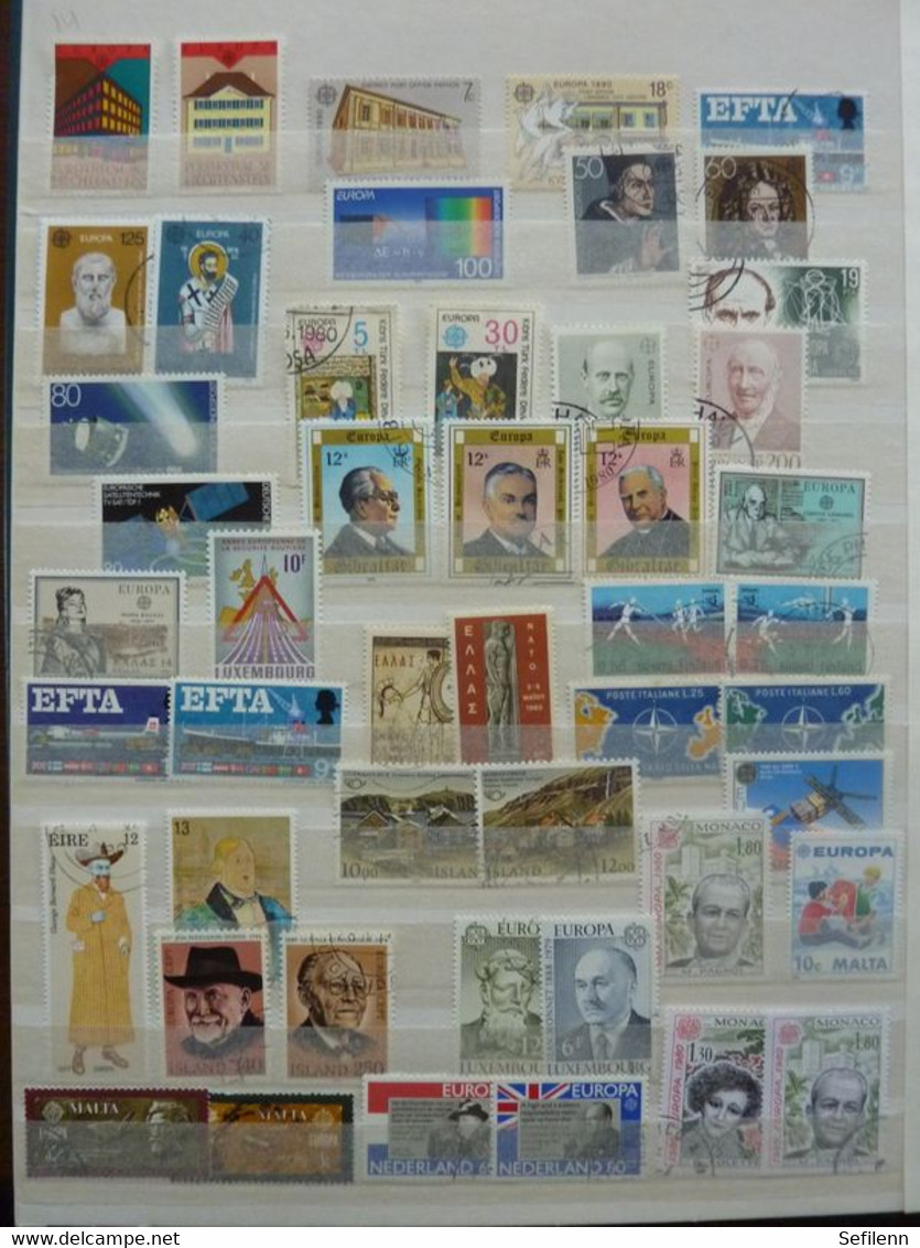 European countries/various countries many stamps in 4 stockbooks...HIGH CATALOGUE VALUE!!