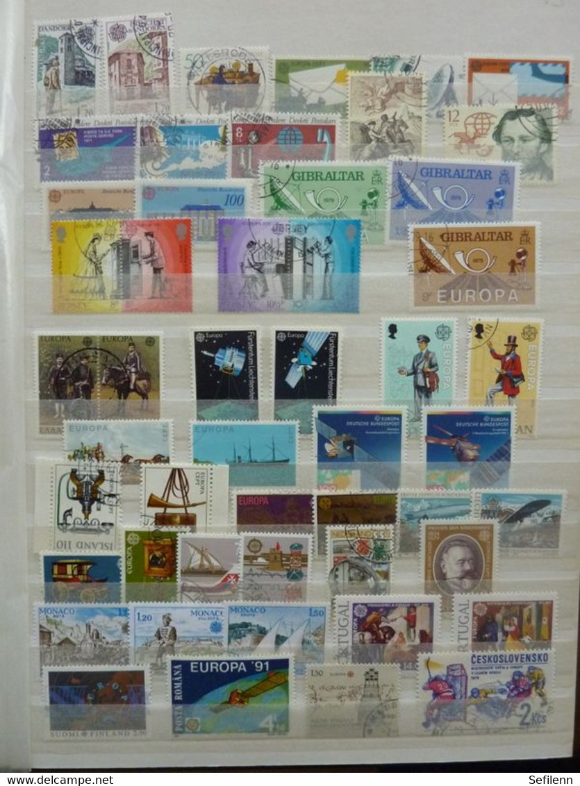 European countries/various countries many stamps in 4 stockbooks...HIGH CATALOGUE VALUE!!