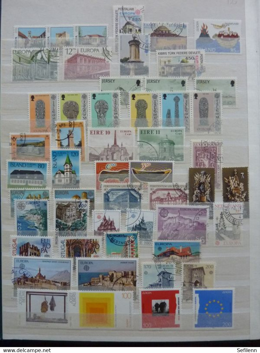 European countries/various countries many stamps in 4 stockbooks...HIGH CATALOGUE VALUE!!