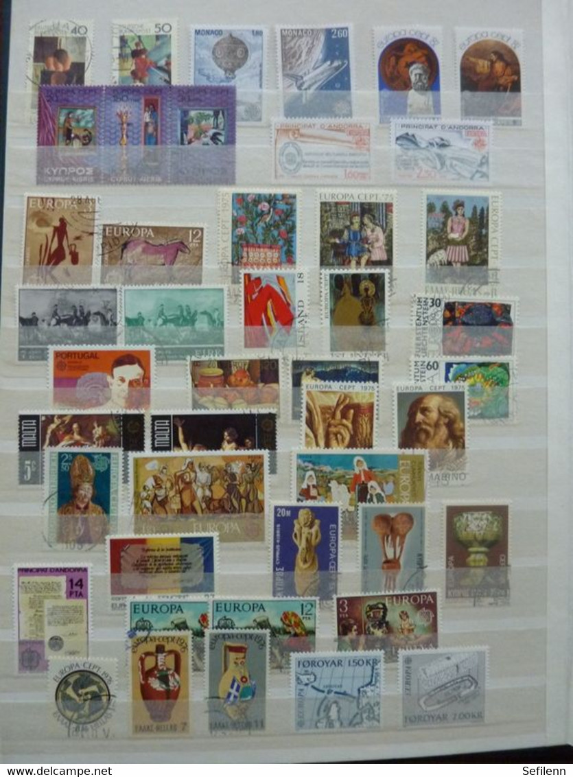 European countries/various countries many stamps in 4 stockbooks...HIGH CATALOGUE VALUE!!