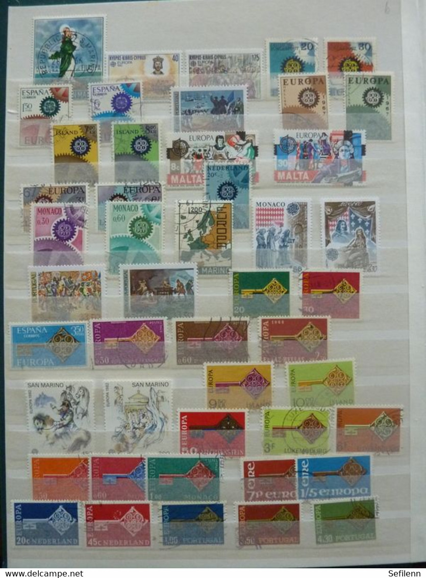 European countries/various countries many stamps in 4 stockbooks...HIGH CATALOGUE VALUE!!