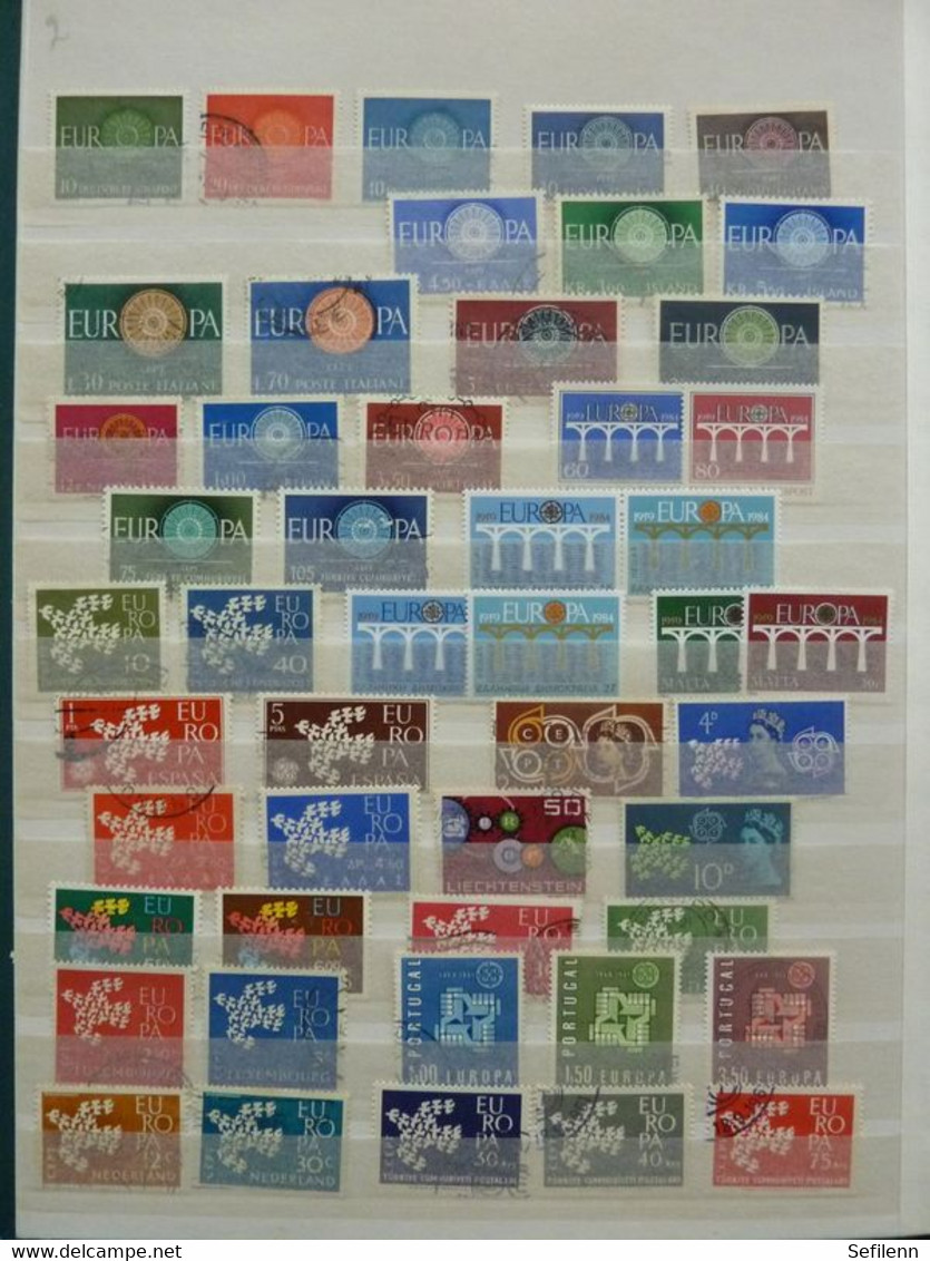 European countries/various countries many stamps in 4 stockbooks...HIGH CATALOGUE VALUE!!