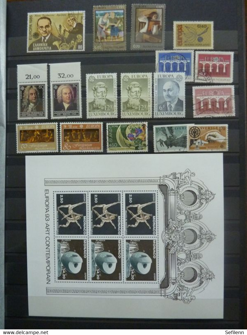 European countries/various countries many stamps in 4 stockbooks...HIGH CATALOGUE VALUE!!