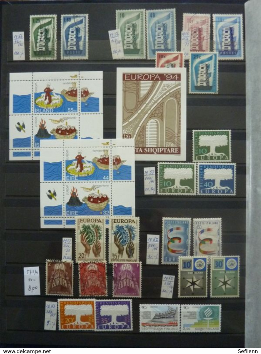 European countries/various countries many stamps in 4 stockbooks...HIGH CATALOGUE VALUE!!