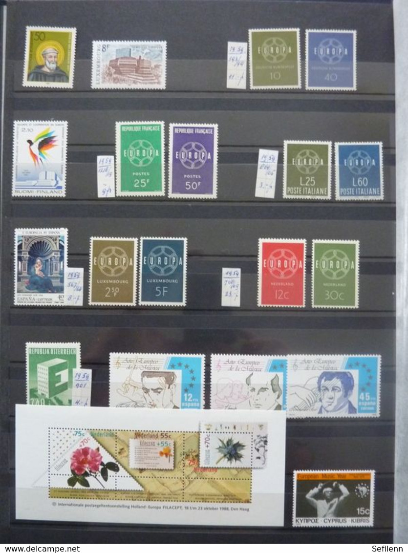 European countries/various countries many stamps in 4 stockbooks...HIGH CATALOGUE VALUE!!