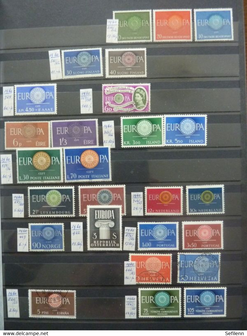 European countries/various countries many stamps in 4 stockbooks...HIGH CATALOGUE VALUE!!