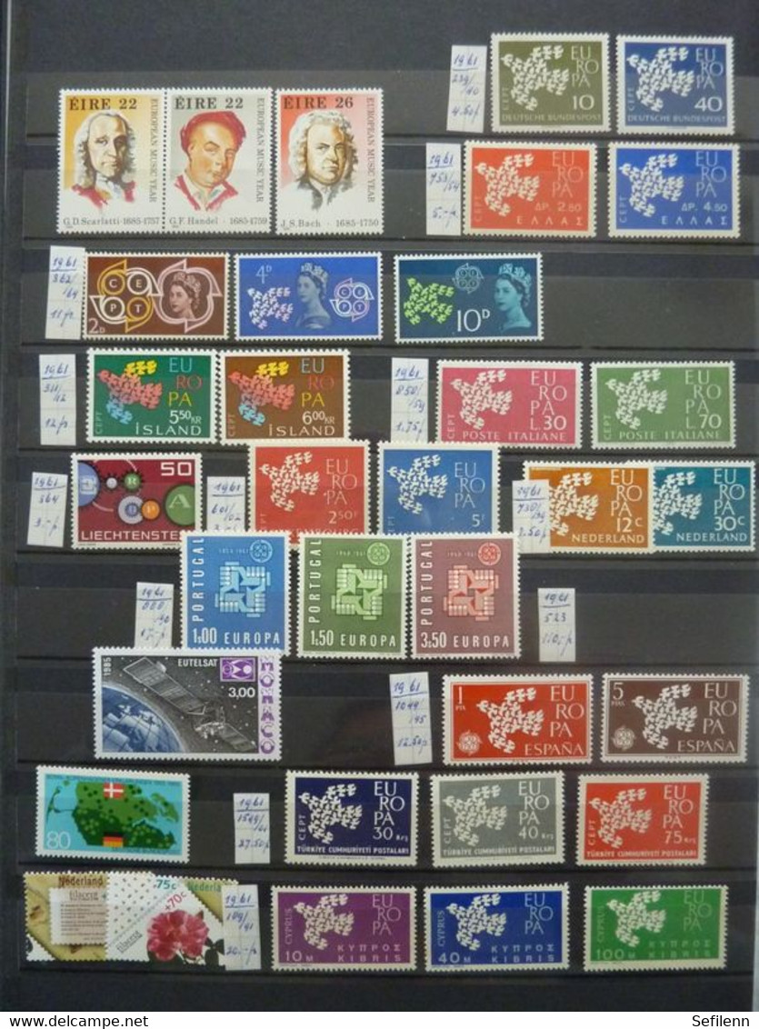 European countries/various countries many stamps in 4 stockbooks...HIGH CATALOGUE VALUE!!