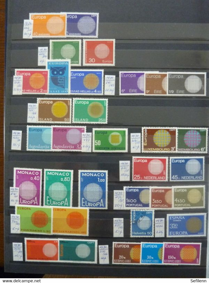 European countries/various countries many stamps in 4 stockbooks...HIGH CATALOGUE VALUE!!