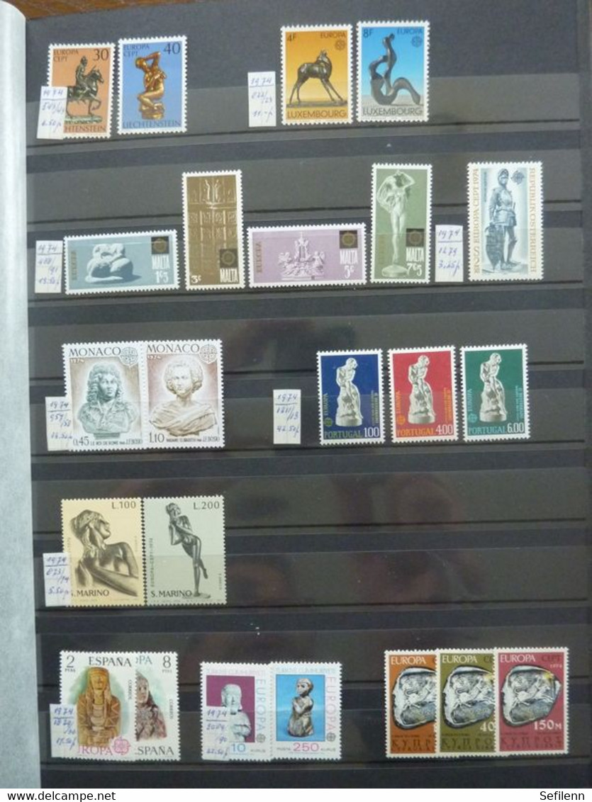 European countries/various countries many stamps in 4 stockbooks...HIGH CATALOGUE VALUE!!