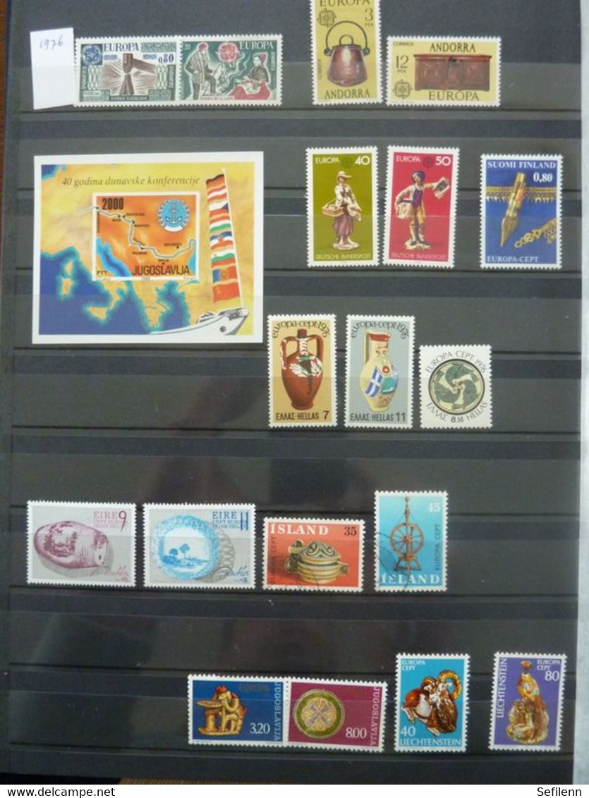 European countries/various countries many stamps in 4 stockbooks...HIGH CATALOGUE VALUE!!