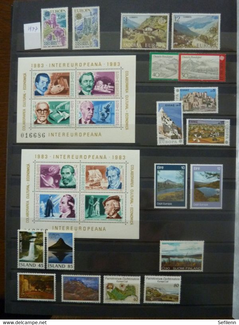 European countries/various countries many stamps in 4 stockbooks...HIGH CATALOGUE VALUE!!