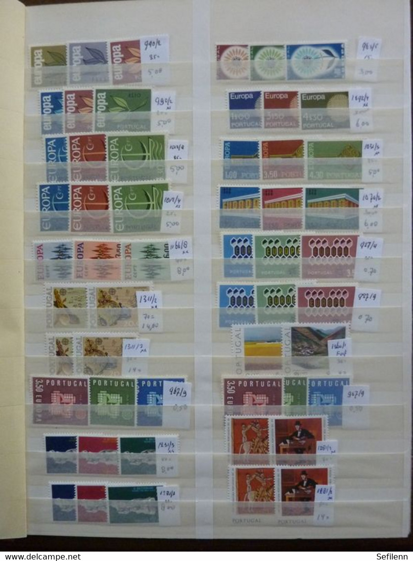 European countries/various countries many stamps in 4 stockbooks...HIGH CATALOGUE VALUE!!