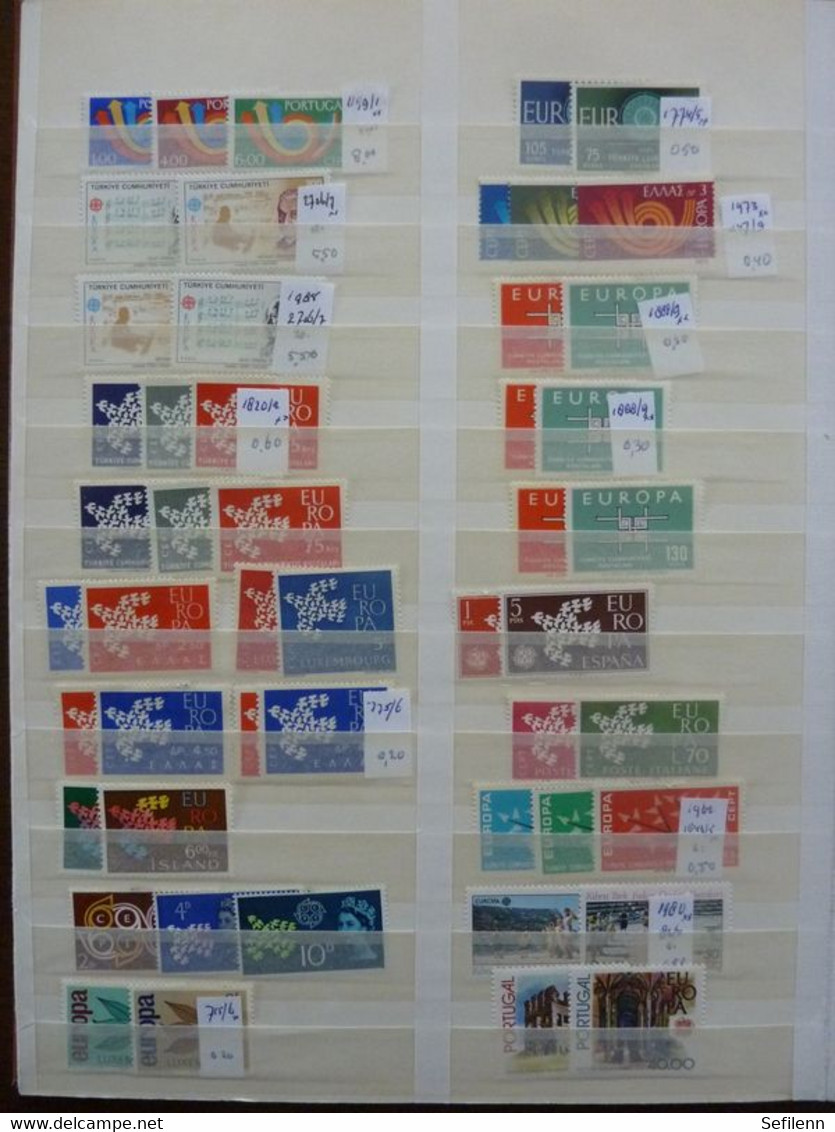 European countries/various countries many stamps in 4 stockbooks...HIGH CATALOGUE VALUE!!