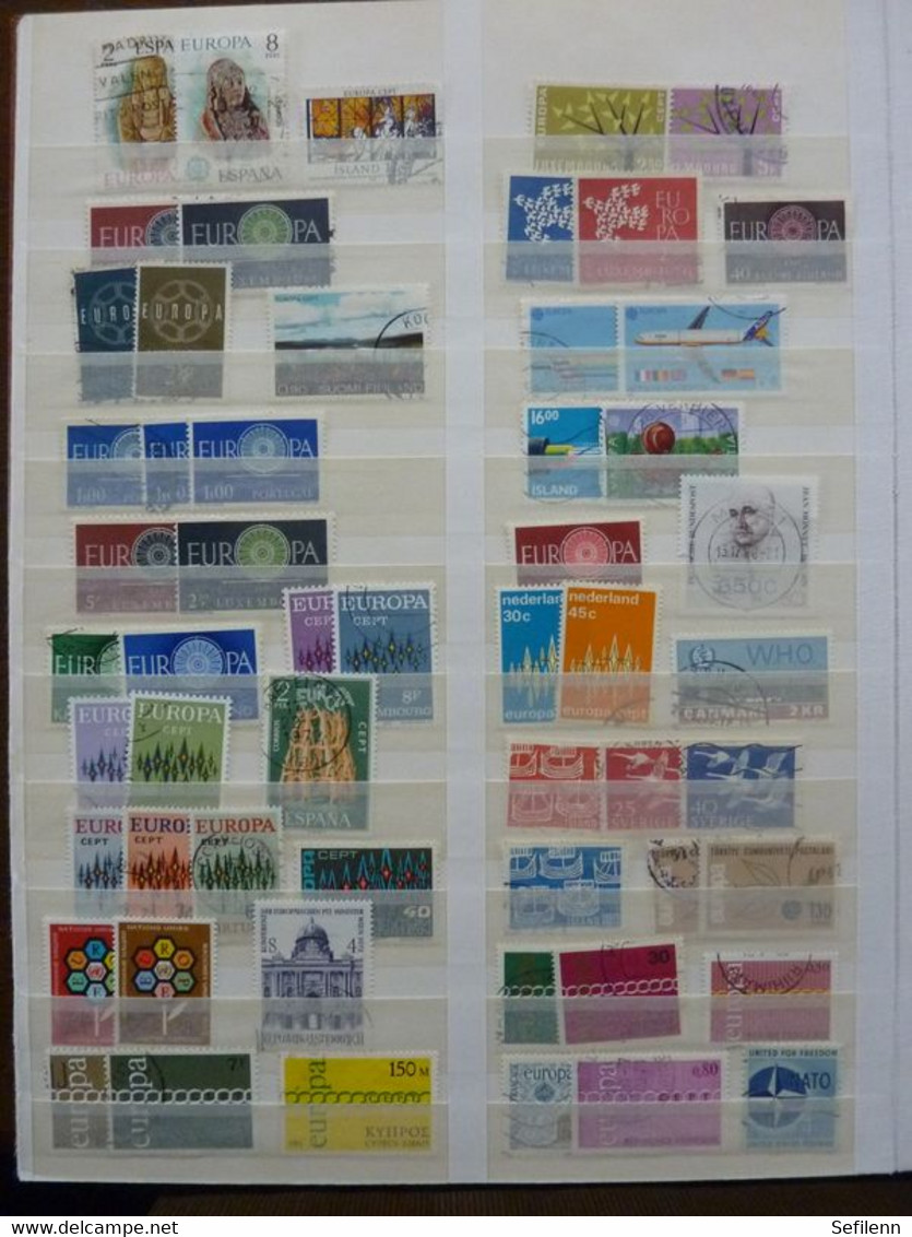 European countries/various countries many stamps in 4 stockbooks...HIGH CATALOGUE VALUE!!