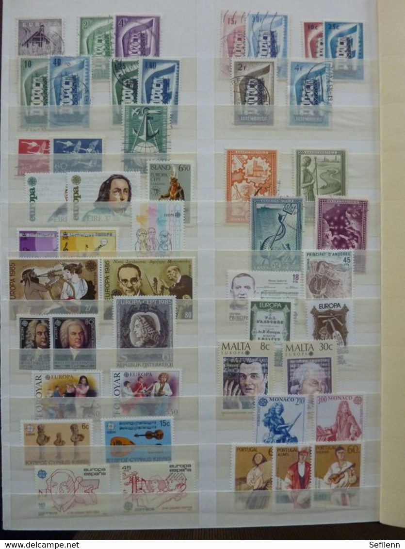 European countries/various countries many stamps in 4 stockbooks...HIGH CATALOGUE VALUE!!