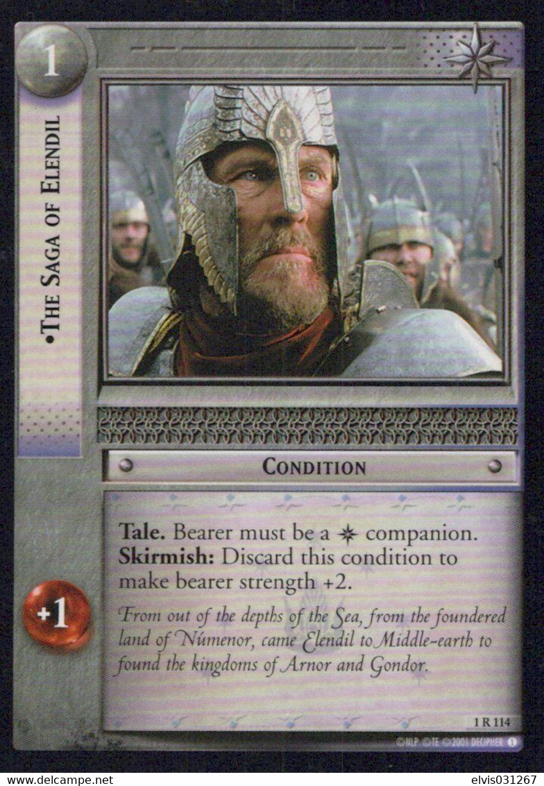 Vintage The Lord Of The Rings: #1 The Saga Of Elendil - EN - 2001-2004 - Mint Condition - Trading Card Game - Herr Der Ringe