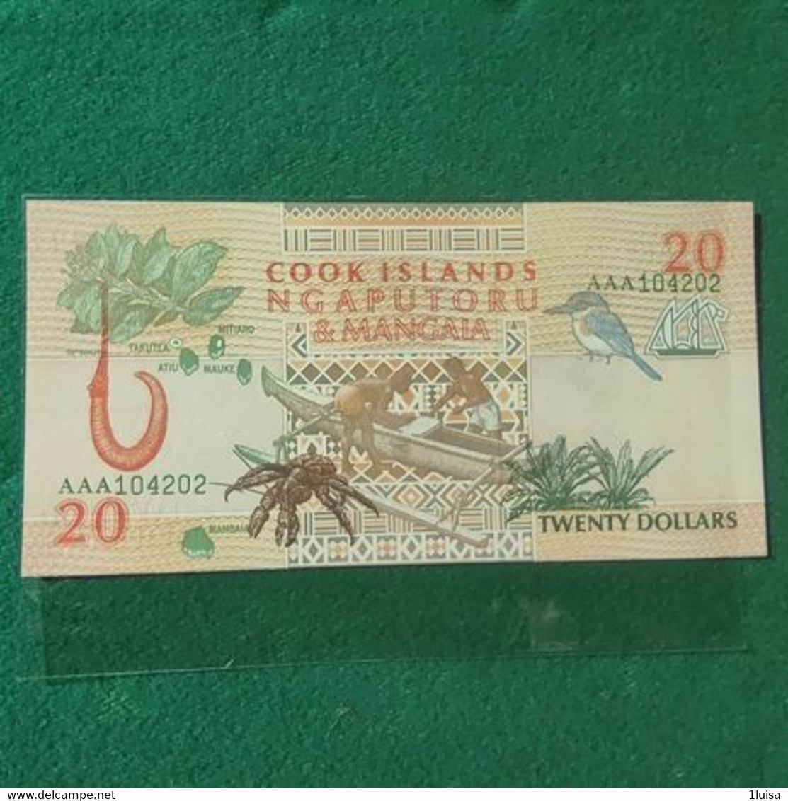 ISOLE COOK 20 DOLLARS - Cook Islands