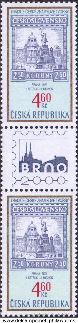 Tschechien 1999, Mi. 203/Zf/203 ** - Unused Stamps