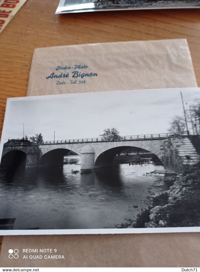 26 PHOTOS PONT DETRUIT  EN RECONSTRUCTION SITUÉ DOLE 39 JURA Et Aux Alentour  DATÉ 1943 - Lugares