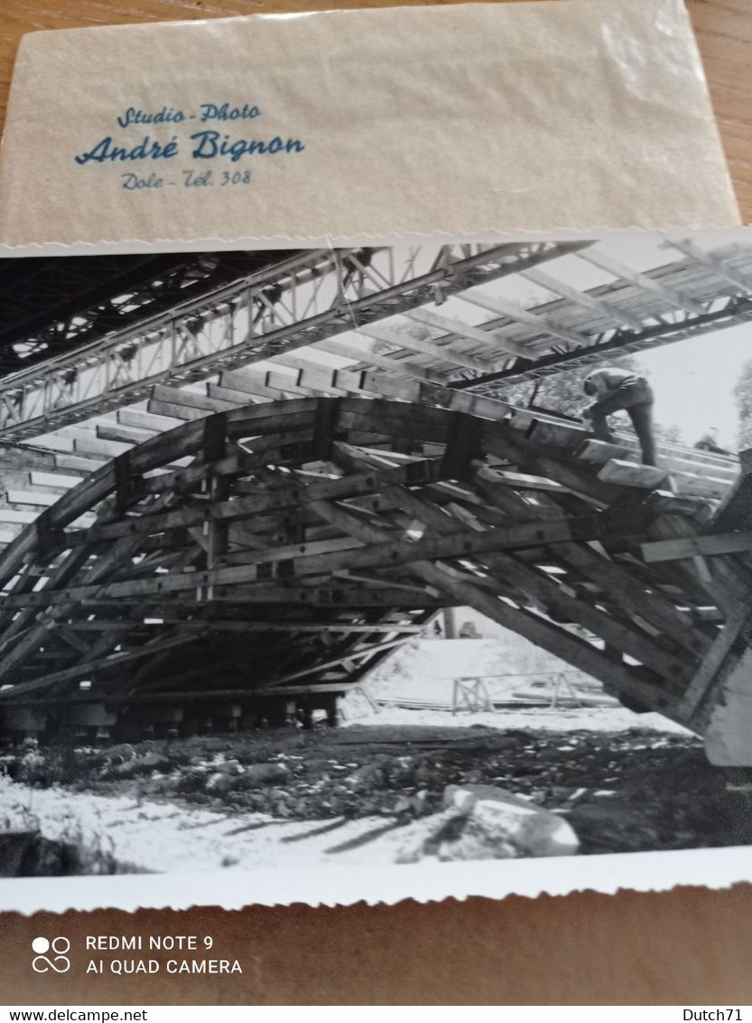 26 PHOTOS PONT DETRUIT  EN RECONSTRUCTION SITUÉ DOLE 39 JURA et aux alentour  DATÉ 1943