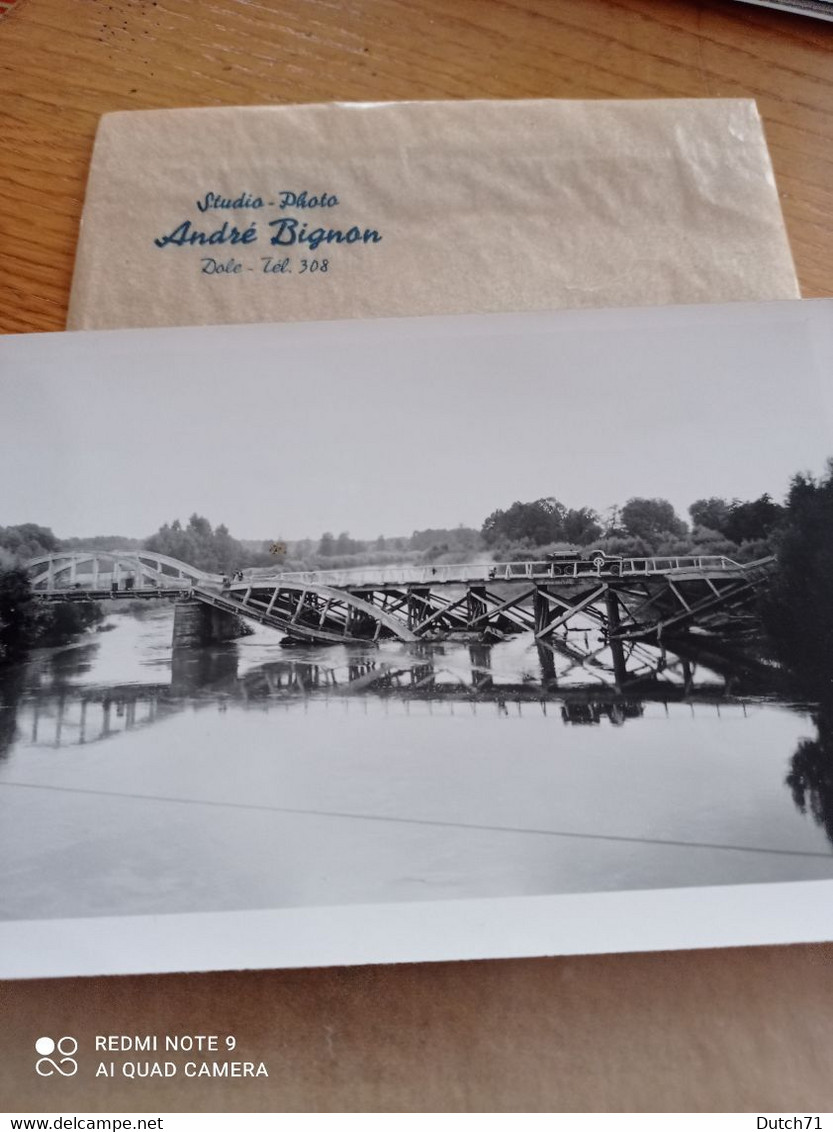 26 PHOTOS PONT DETRUIT  EN RECONSTRUCTION SITUÉ DOLE 39 JURA et aux alentour  DATÉ 1943