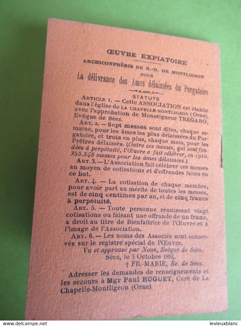 Petit Fascicule/Un Moyen De Profiter Des Grâces D'une Messe/La Chapelle -Montligeon/ ( ORNE)/1911       CAN862 - Religion & Esotérisme