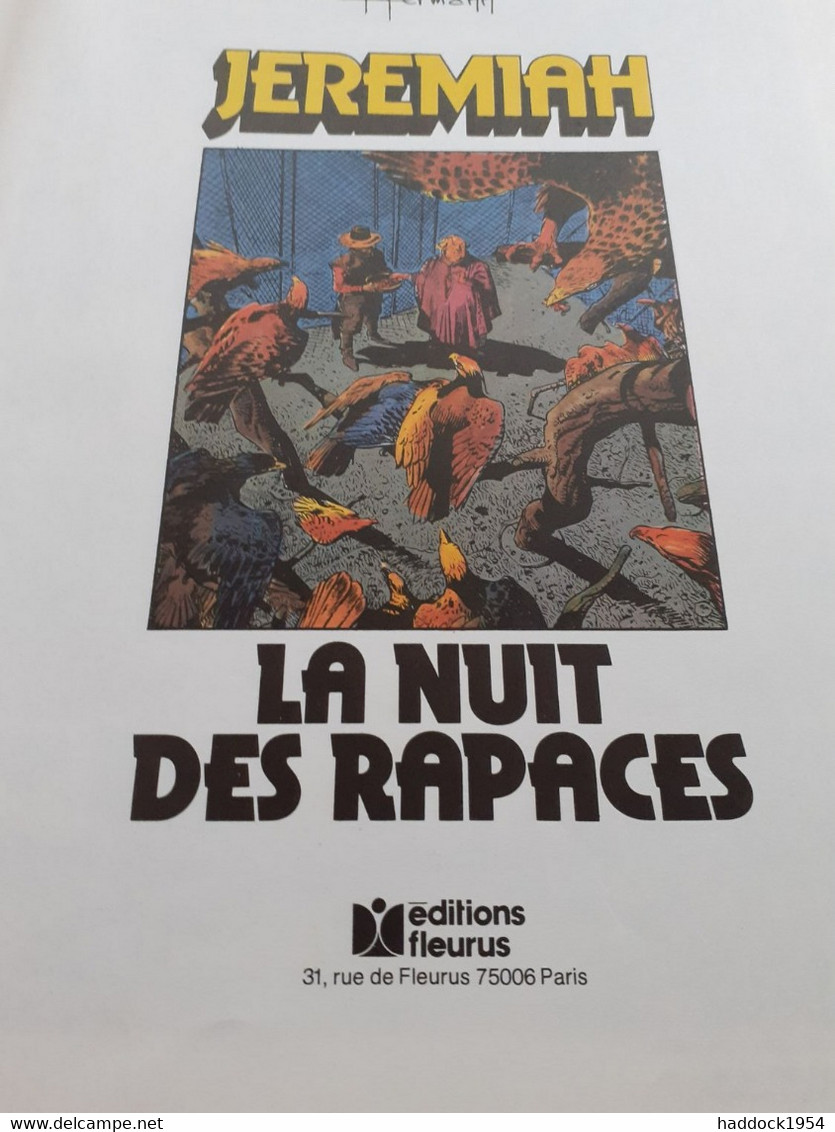 La Nuit Des Rapaces JEREMIAH HERMANN éditions Fleurus 1979 - Jeremiah