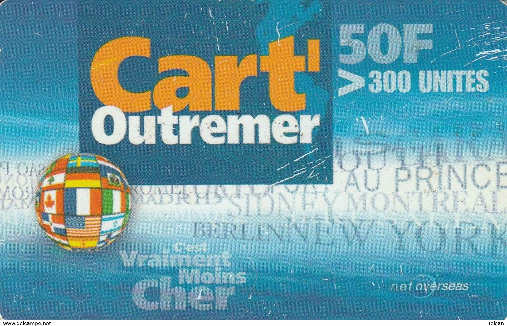 CARTOUTREMER.COM  Nuero Gratuit 0800100522   50f   MARTINIQUE? - Antillen (Französische)