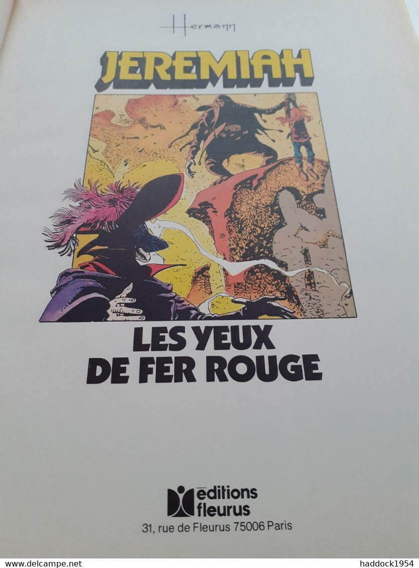 Les Yeux De Fer Rouge JEREMIAH HERMANN éditions Fleurus 1980 - Jeremiah