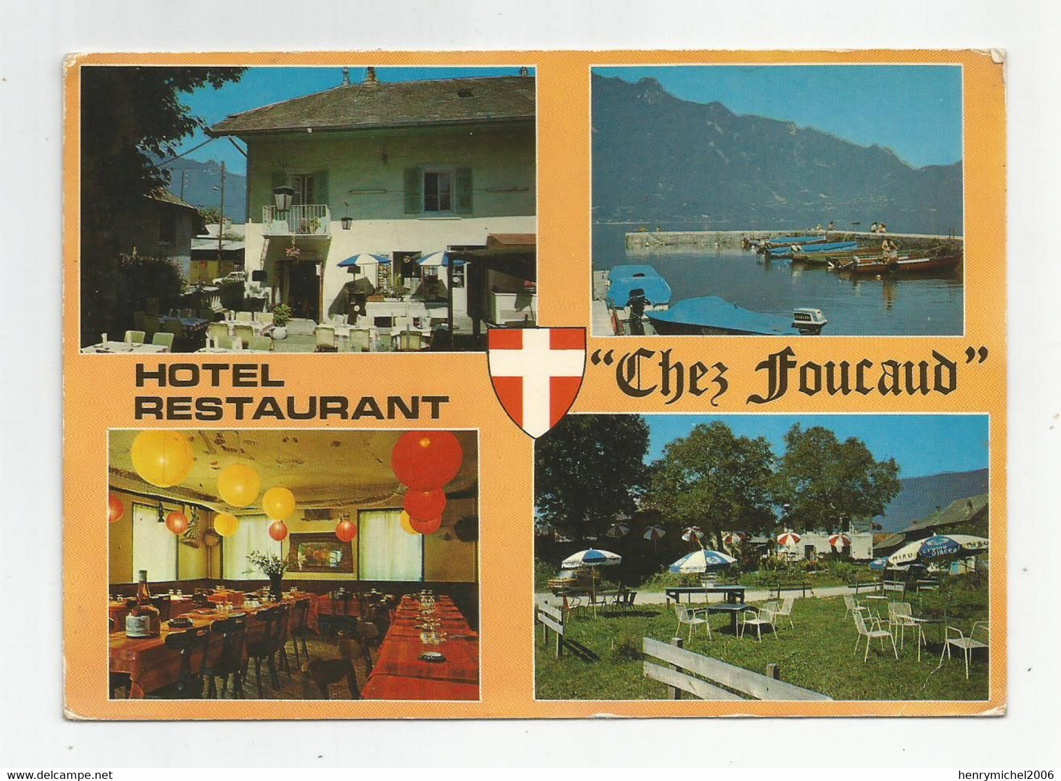 73 Savoie Viviers Du Lac Hotel Restaurant Chez Foucaud Au Bord Du Lac Du Bourget - Sonstige & Ohne Zuordnung