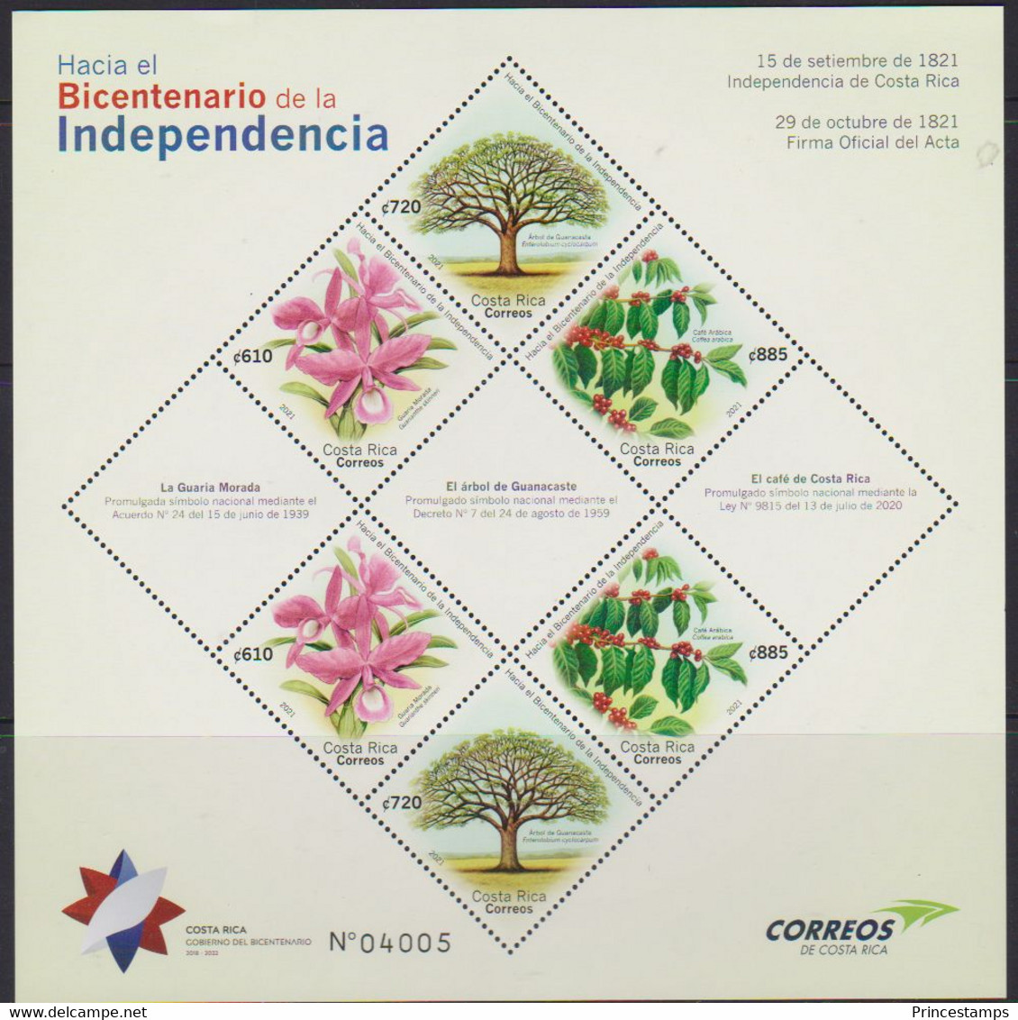 Costa Rica (2021) - MS -  /  Blumen - Flowers - Fleurs - Fiori - Orchidees - Orchids - Orquideas - Trees - Arbres - Orchideeën