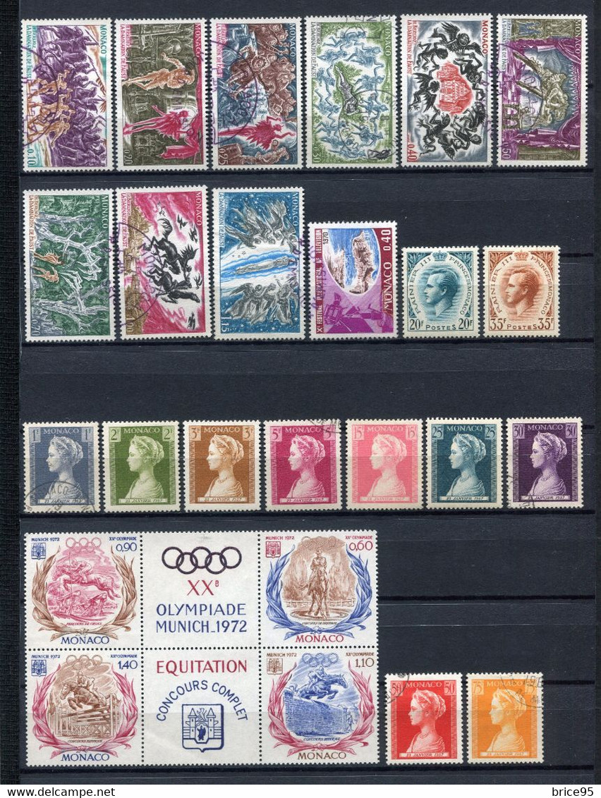 ⭐ Monaco - Lot De Timbres ⭐ - Collections, Lots & Séries