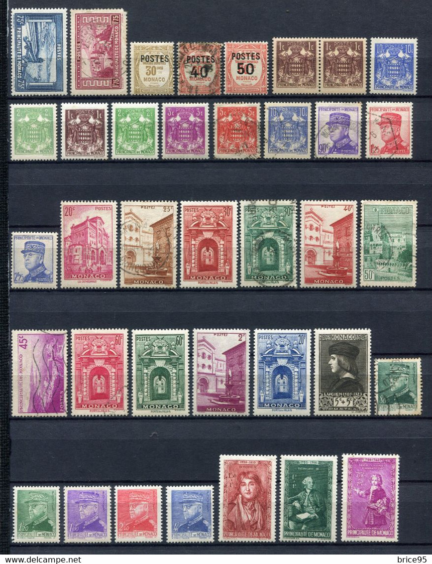 ⭐ Monaco - Lot De Timbres ⭐ - Collections, Lots & Séries