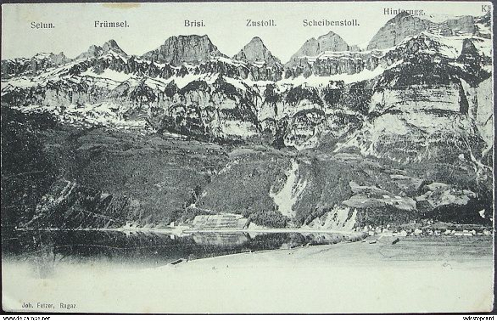 WALENSTADT 2-teilige Panorama-AK Mit Churfirstenkette - Walenstadt