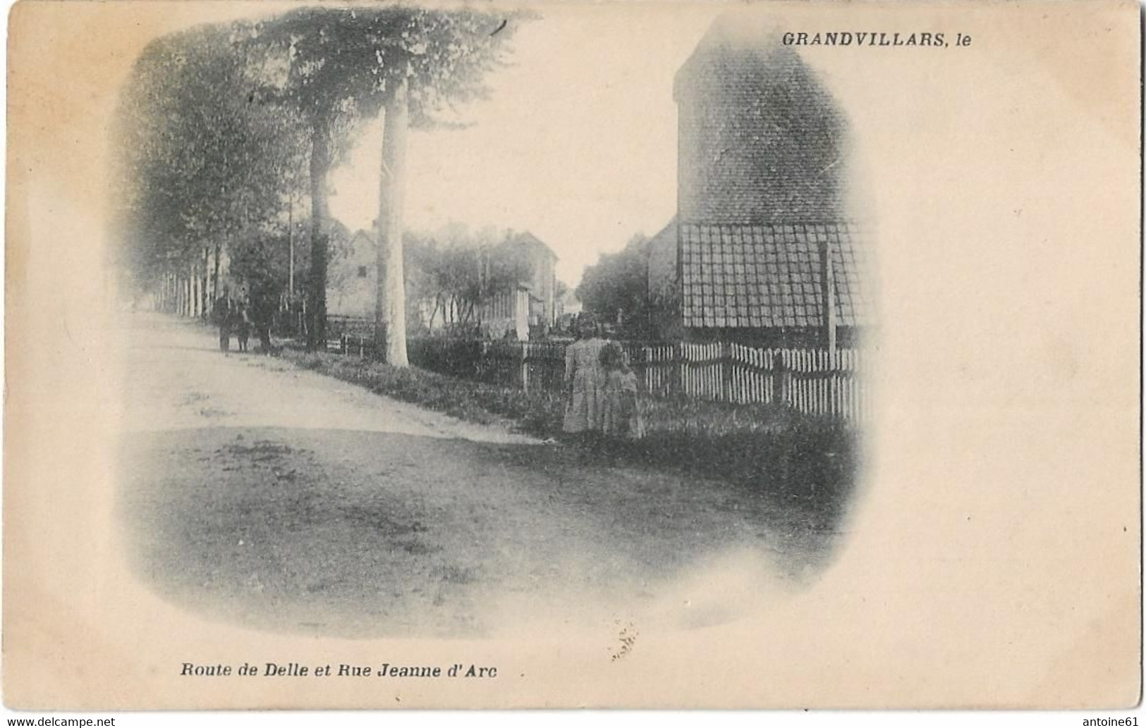 GRANDVILLARS - Route De Delle Et Rue Jeanne D'Arc (vue Animée, Enfants) - Grandvillars