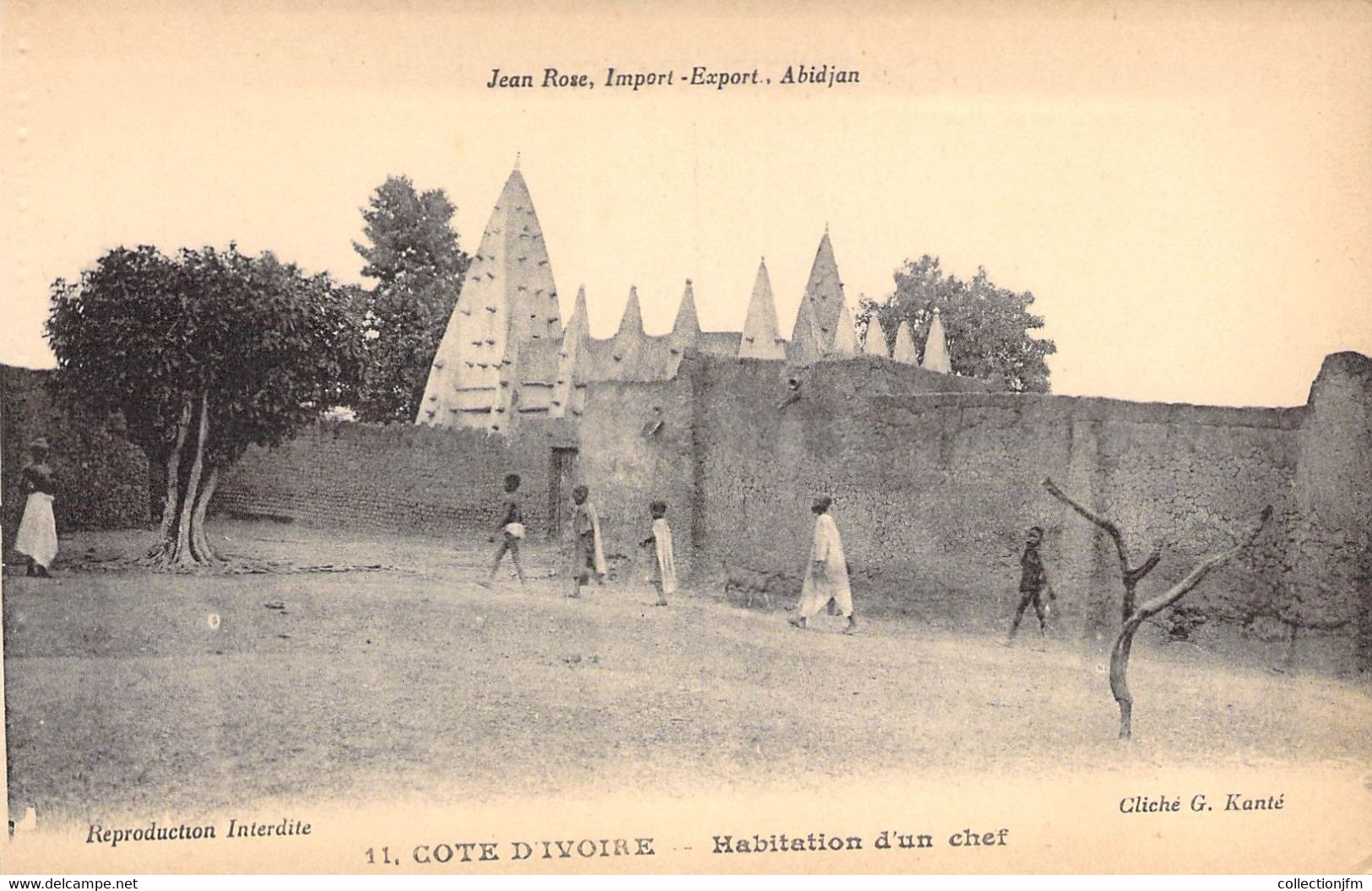 CPA COTE D IVOIRE "Habitation D Un Chef" - Côte-d'Ivoire