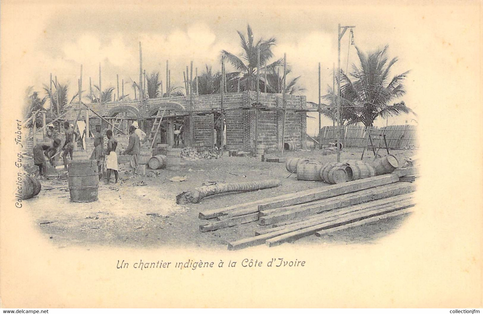 CPA COTE D IVOIRE "Chantier Indigène" - Côte-d'Ivoire