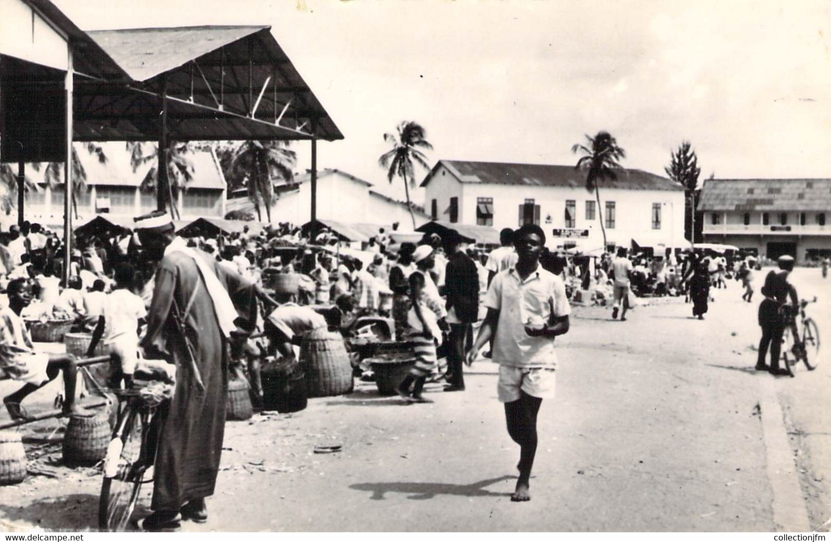 CPSM DAHOMEY "Cotonou, Marché Central" - Dahomey