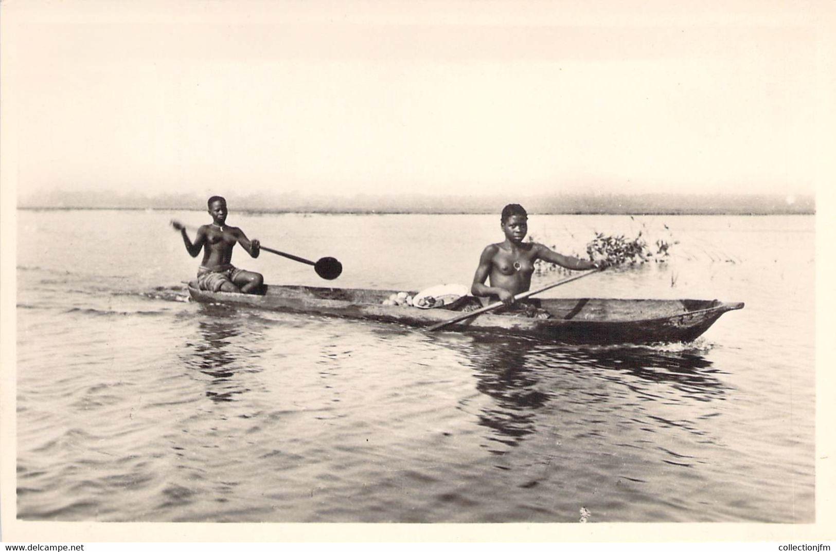 CPSM DAHOMEY "Jeune Piroguière Revenant Du Marché" - Dahomey