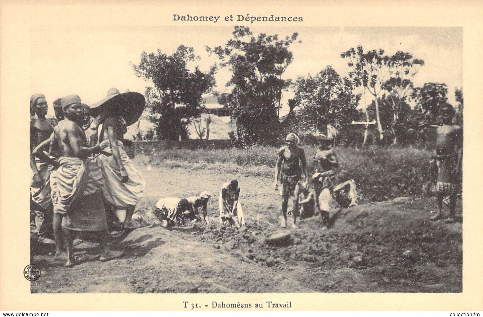 CPA DAHOMEY "Dahoméens Au Travail" - Dahomey