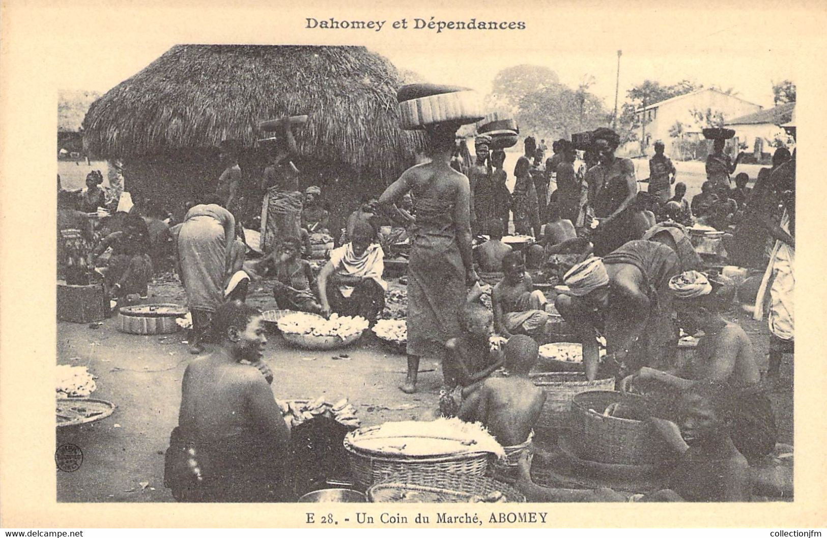 CPA DAHOMEY "Abomey, Le Marché" - Dahomey