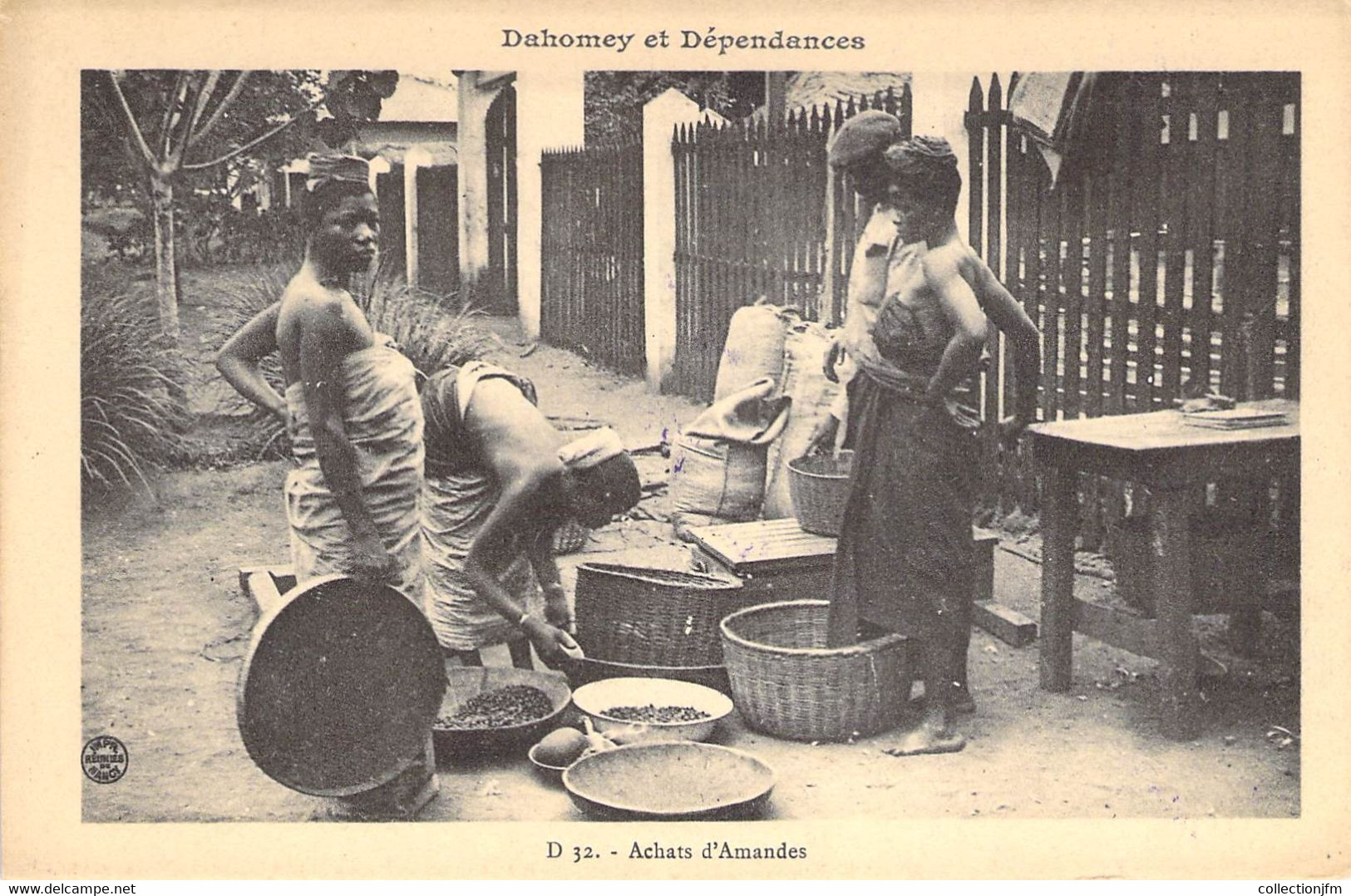 CPA DAHOMEY "Achats D'Amandes" - Dahomey